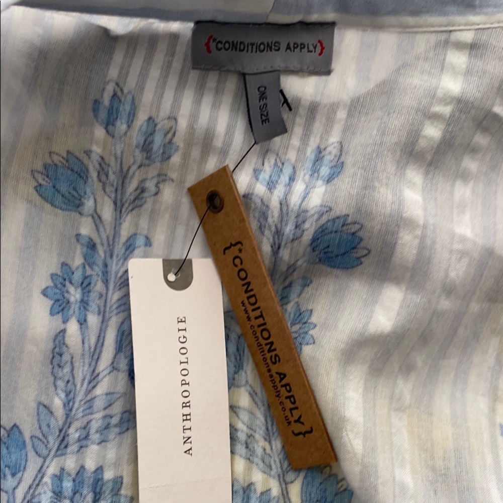 Anthropologie | Conditions Apply Kimono Style Open Front Jacket One-size - Picture 7 of 8